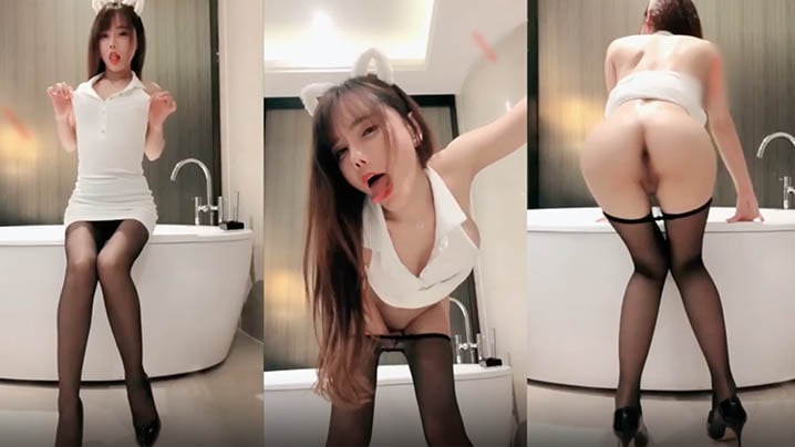 嫩模艾小青私拍极品网红嫩模艾小青_猫耳女郎浴大尺.度私拍