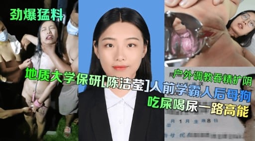 地质大学保研[陈洁莹】人前学霸人后母狗吃屎